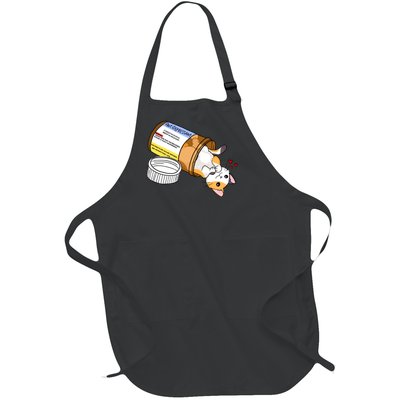 Calico Kitty Antidepressant Love Medicine Full-Length Apron With Pockets