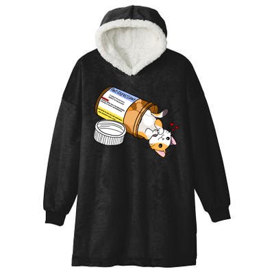 Calico Kitty Antidepressant Love Medicine Hooded Wearable Blanket