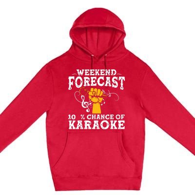 Cool Karaoke Art Men Women Karaoke Box Microphone Singing Premium Pullover Hoodie