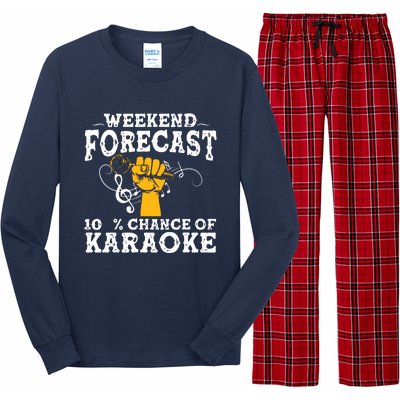 Cool Karaoke Art Men Women Karaoke Box Microphone Singing Long Sleeve Pajama Set