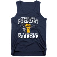 Cool Karaoke Art Men Women Karaoke Box Microphone Singing Tank Top