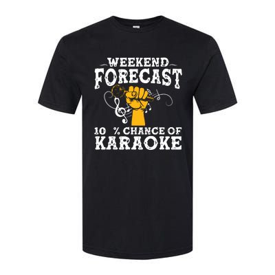 Cool Karaoke Art Men Women Karaoke Box Microphone Singing Softstyle CVC T-Shirt