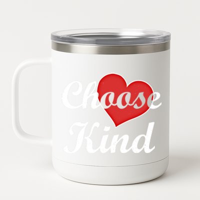 Choose Kind Autism Awarness Antibullying Gift Gift 12 oz Stainless Steel Tumbler Cup