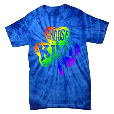 Choose Kind Autism Bullying Prevention St Paddys Day Cute Gift Tie-Dye T-Shirt