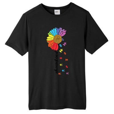 Choose Kind Autism Awareness Flower Funny Gift Tall Fusion ChromaSoft Performance T-Shirt