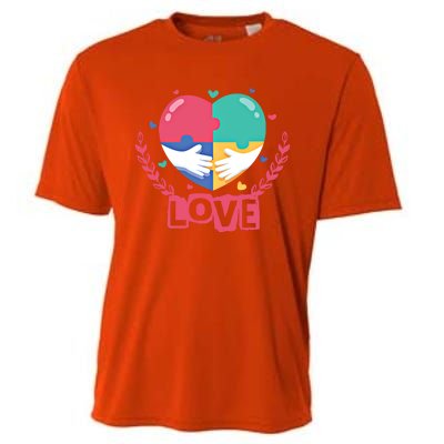 Choose Kind Autism Awareness Spread Love Neurodiversity Gift Cooling Performance Crew T-Shirt