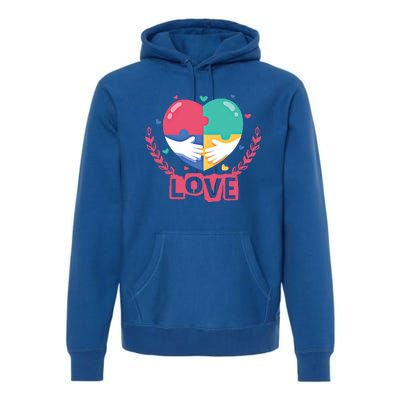 Choose Kind Autism Awareness Spread Love Neurodiversity Gift Premium Hoodie