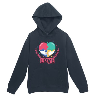 Choose Kind Autism Awareness Spread Love Neurodiversity Gift Urban Pullover Hoodie