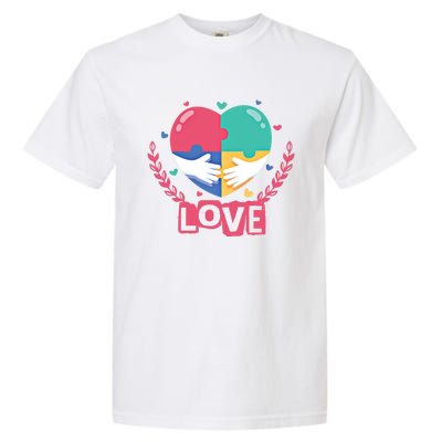 Choose Kind Autism Awareness Spread Love Neurodiversity Gift Garment-Dyed Heavyweight T-Shirt