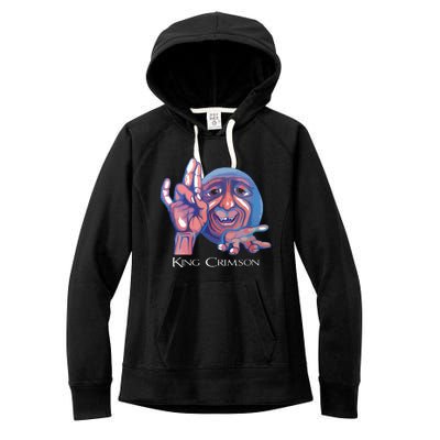 Crimsons King Artwork Women's Fleece Hoodie