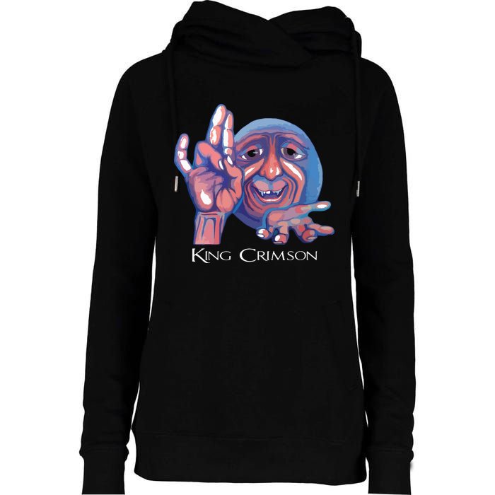 Crimsons King Artwork Womens Funnel Neck Pullover Hood