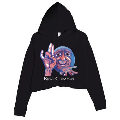 Crimsons King Artwork Crop Fleece Hoodie