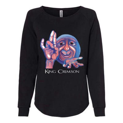 Crimsons King Artwork Womens California Wash Sweatshirt