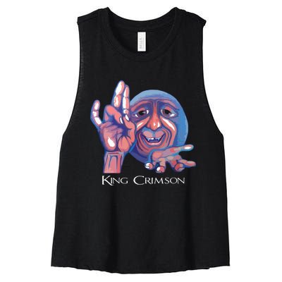 Crimsons King Artwork Women's Racerback Cropped Tank