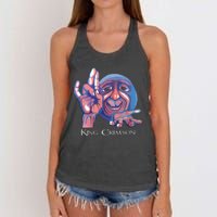 Crimsons King Artwork Women's Knotted Racerback Tank