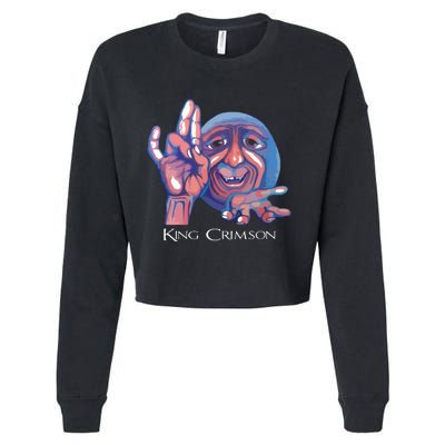 Crimsons King Artwork Cropped Pullover Crew