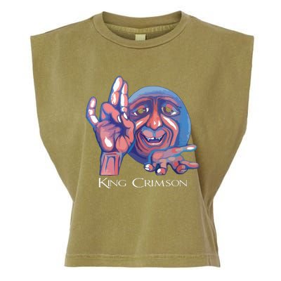 Crimsons King Artwork Garment-Dyed Women's Muscle Tee