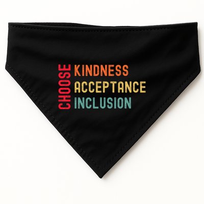 Choose Kindness Acceptance Inclusion Unity Day USA-Made Doggie Bandana