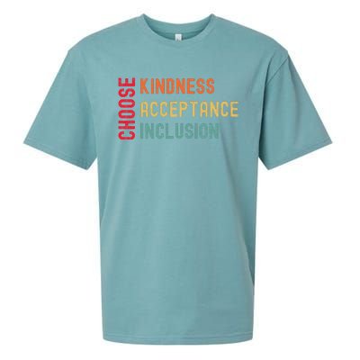 Choose Kindness Acceptance Inclusion Unity Day Sueded Cloud Jersey T-Shirt