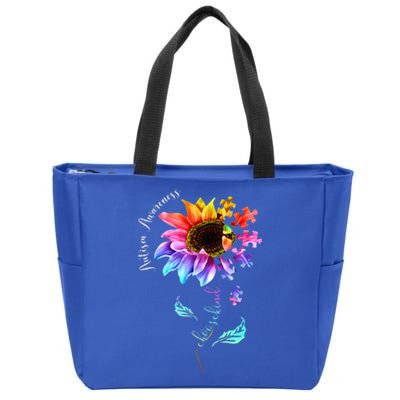 Choose Kind Autism Gift For Autism Awareness Mom Zip Tote Bag