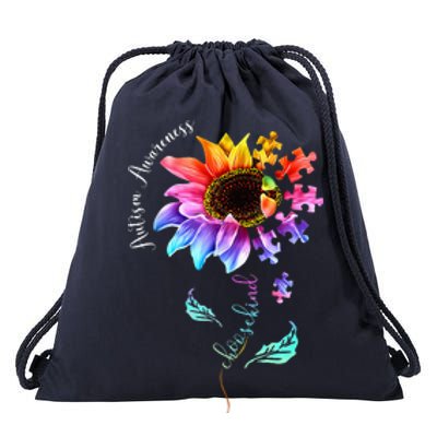 Choose Kind Autism Gift For Autism Awareness Mom Drawstring Bag