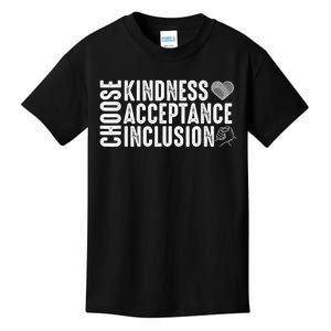 Choose Kindness Acceptation Inclusion Unity Day Orange Kids Kids T-Shirt