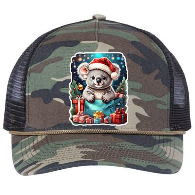 Christmas Koala Bear Retro Rope Trucker Hat Cap