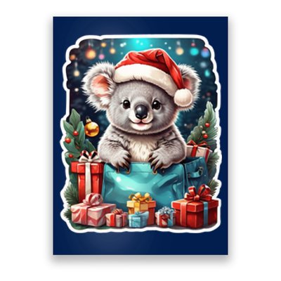 Christmas Koala Bear Poster