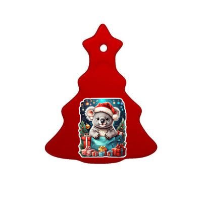 Christmas Koala Bear Ceramic Tree Ornament