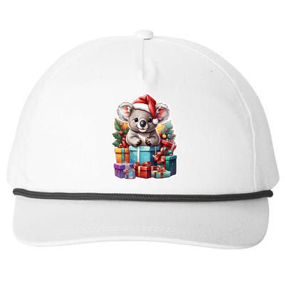 Christmas Koala Bear Snapback Five-Panel Rope Hat