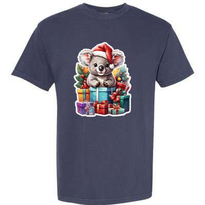 Christmas Koala Bear Garment-Dyed Heavyweight T-Shirt