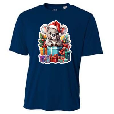 Christmas Koala Bear Cooling Performance Crew T-Shirt