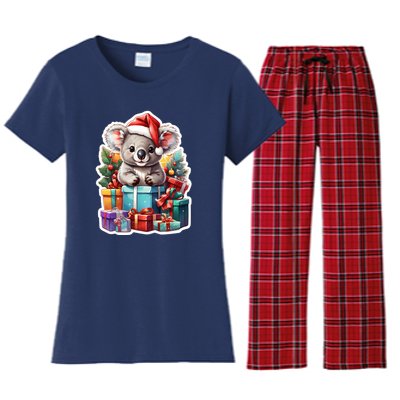 Christmas Koala Bear Women's Flannel Pajama Set