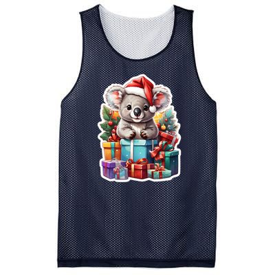 Christmas Koala Bear Mesh Reversible Basketball Jersey Tank