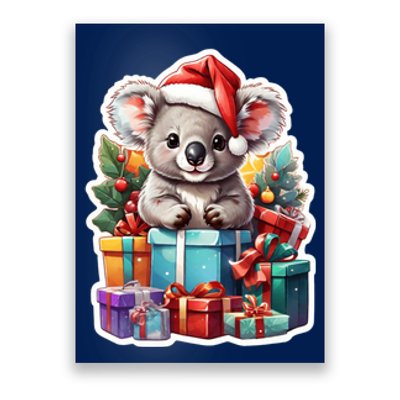 Christmas Koala Bear Poster