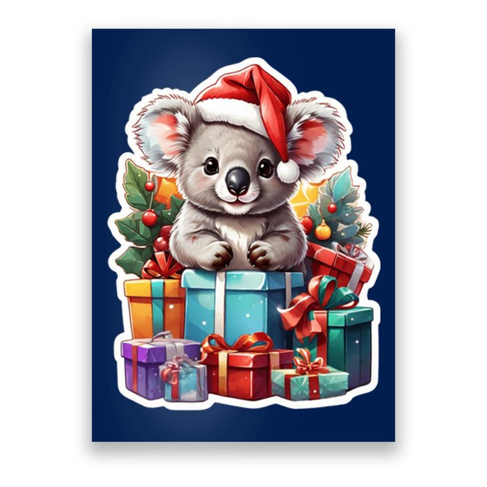 Christmas Koala Bear Poster