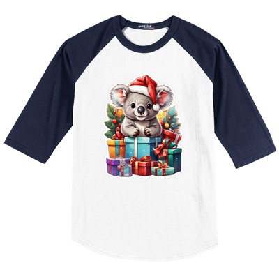 Christmas Koala Bear Baseball Sleeve Shirt