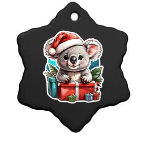 Christmas Koala Bear Ceramic Star Ornament