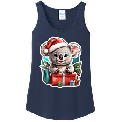 Christmas Koala Bear Ladies Essential Tank