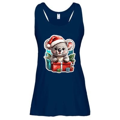 Christmas Koala Bear Ladies Essential Flowy Tank