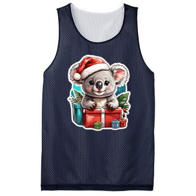 Christmas Koala Bear Mesh Reversible Basketball Jersey Tank