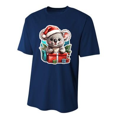 Christmas Koala Bear Performance Sprint T-Shirt