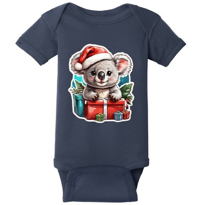 Christmas Koala Bear Baby Bodysuit