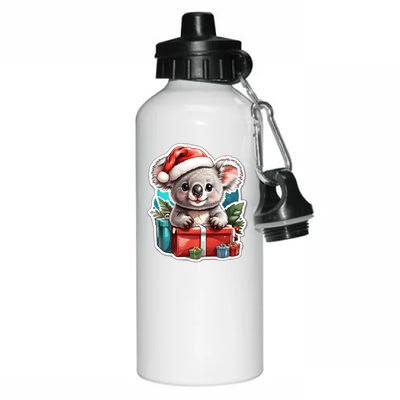 Christmas Koala Bear Aluminum Water Bottle 