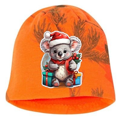 Christmas Koala Bear Kati - Camo Knit Beanie