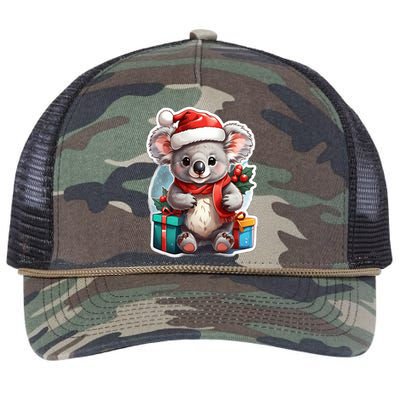 Christmas Koala Bear Retro Rope Trucker Hat Cap