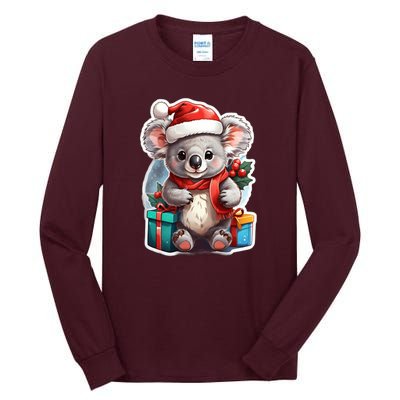 Christmas Koala Bear Tall Long Sleeve T-Shirt