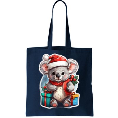 Christmas Koala Bear Tote Bag