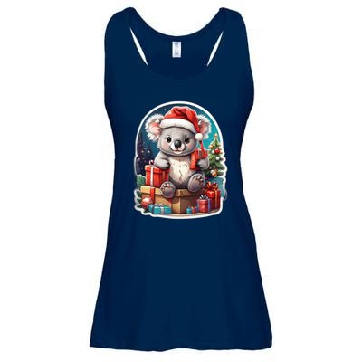 Christmas Koala Bear Ladies Essential Flowy Tank