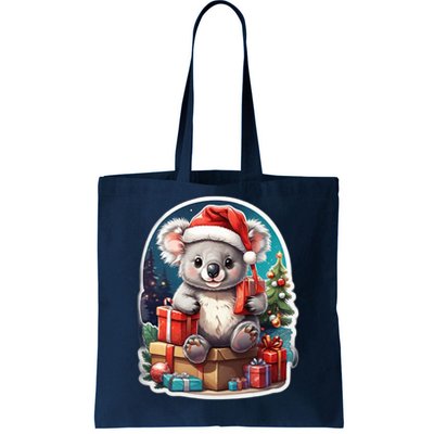 Christmas Koala Bear Tote Bag